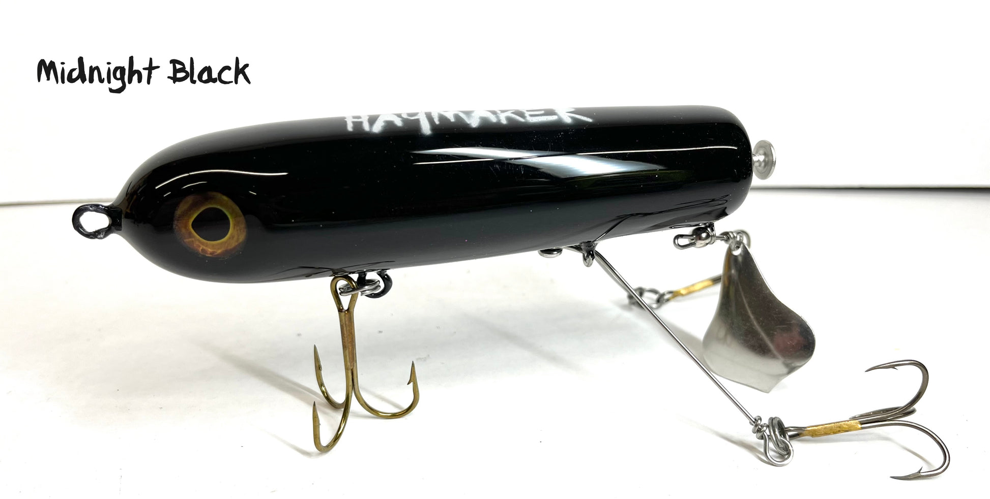 black fish lures 6" Flaptail – Haymaker Lures