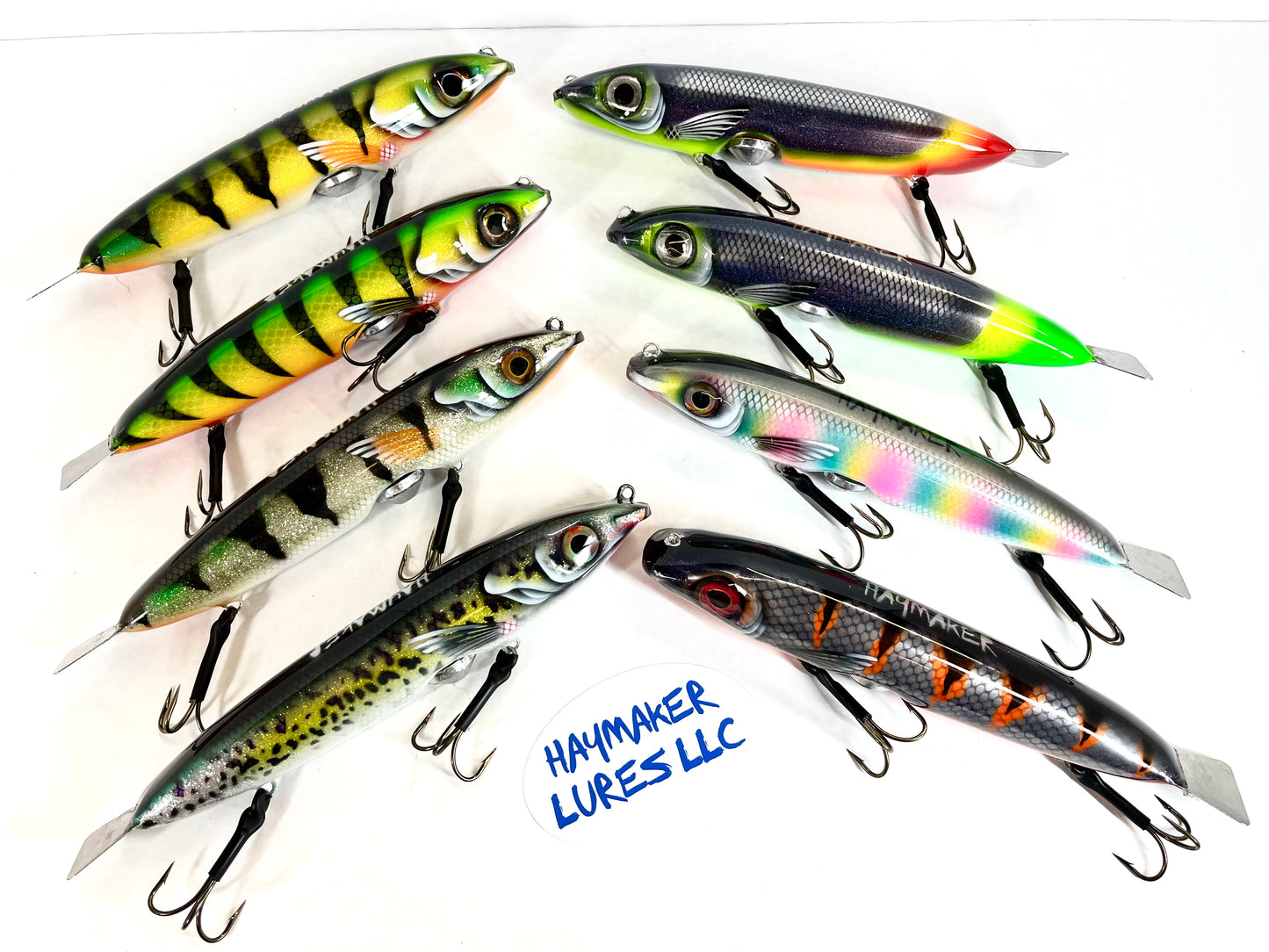 custom fishing lures hermsen 8" Dive N Rise – Haymaker Lures